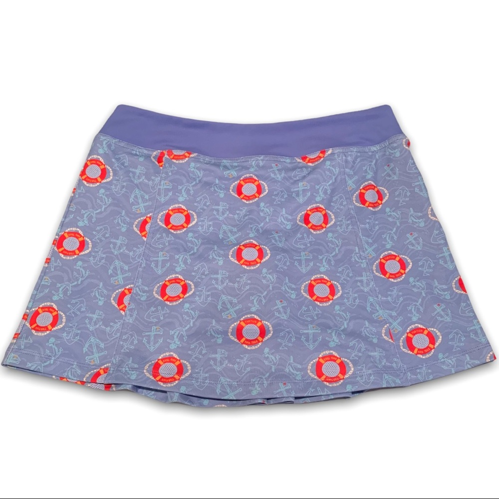 Golf Skort Turtles & Tees Pleated Back